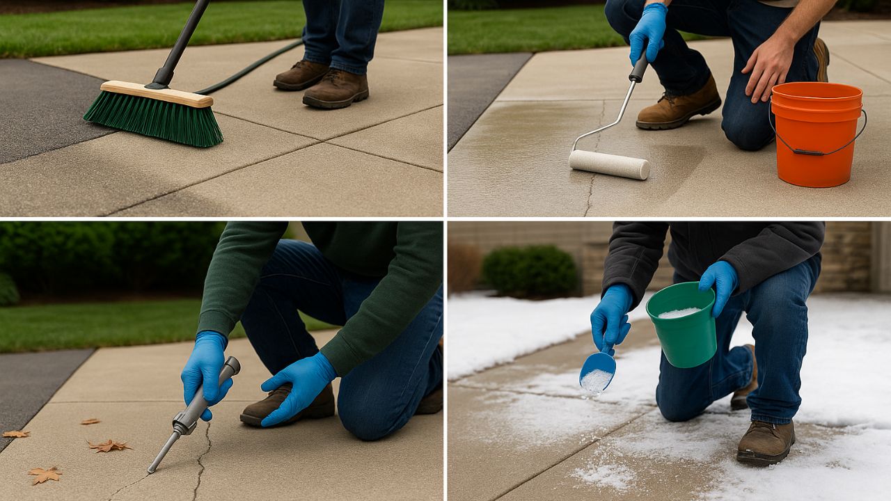 4 ways to maintain repaired concrete throughout the year