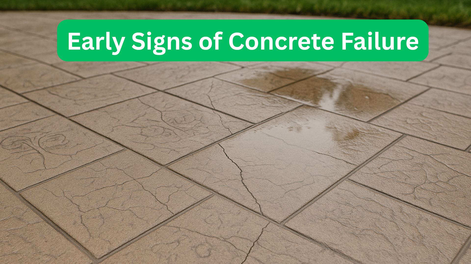 What are the early signs of concrete failure?