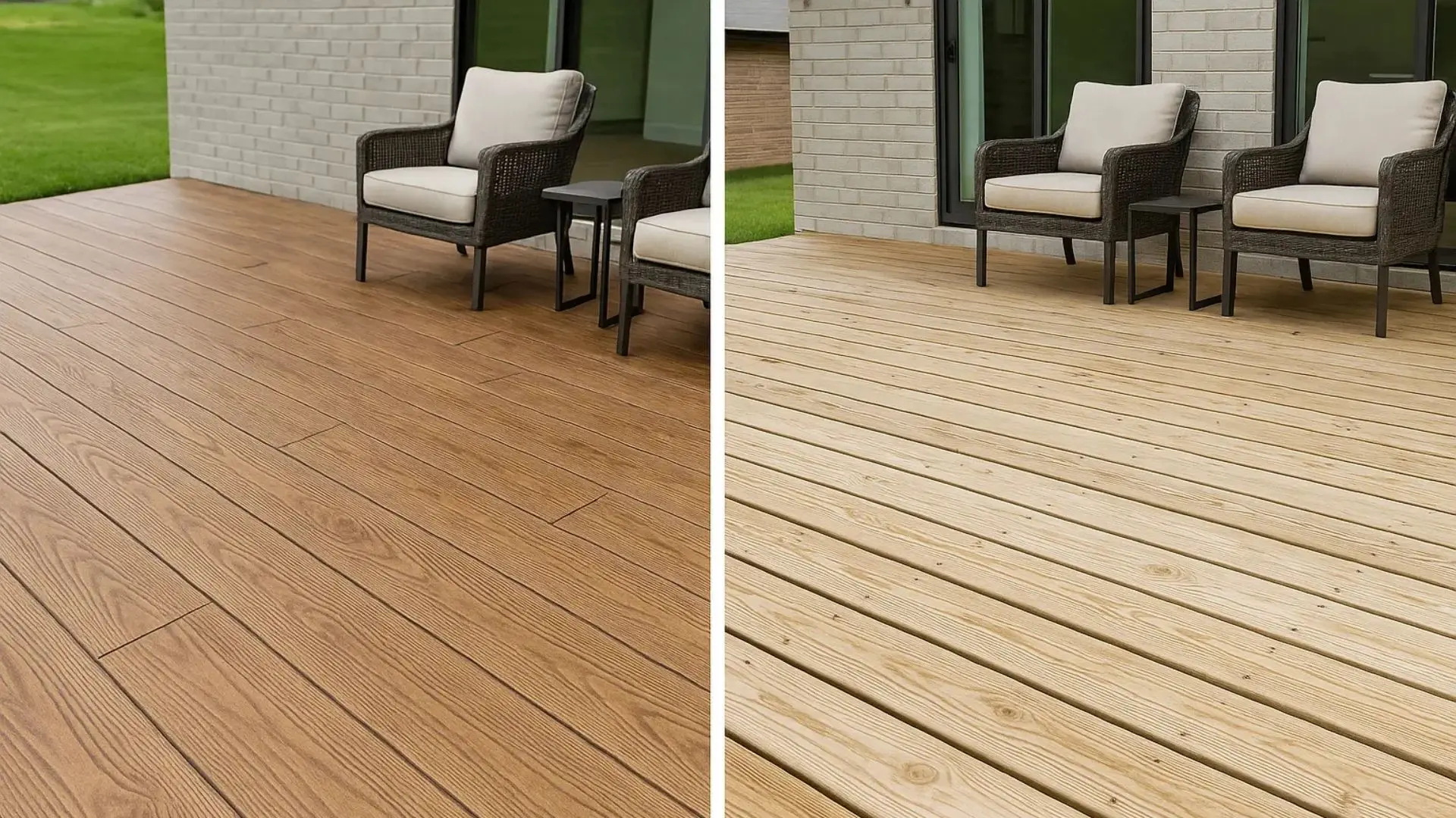Wood Plank Stamped Concrete vs Wood Deck: Which Outdoor Surface Delivers Better Value for Your Fayetteville Home?