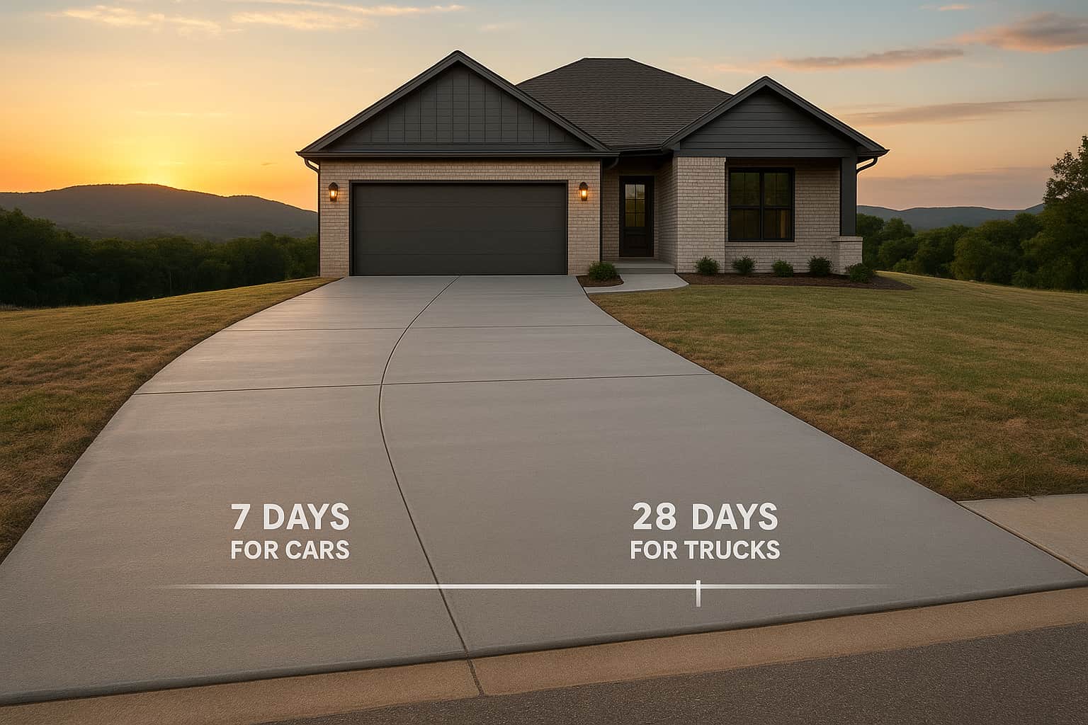 How Long Should I Wait to Drive on a New Concrete Driveway? What’s the Drying Time?