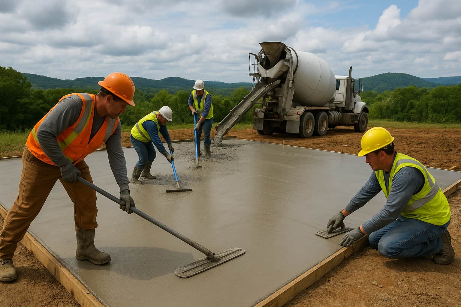 What&rsquo;s the Ideal Weather for Pouring a Concrete Slab in Fayetteville, Arkansas?